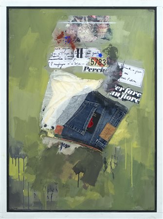 Giuseppe Biasio Per fare un fiore, 2015 tecnica mista su tavola cm 83x60...