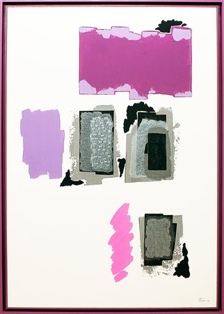 Ennio Finzi Senza titolo, 1991 tecnica mista su carta intelata cm 100x70...