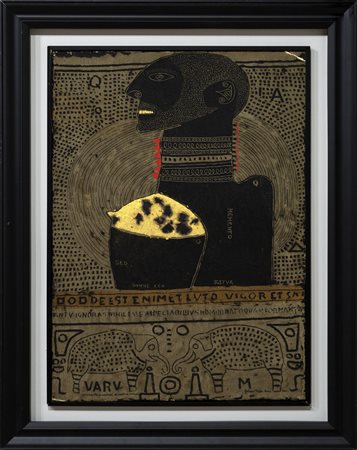 Gaetano Pompa Monumenti di ventua ai capitani italiani, 1963 olio su tela cm...