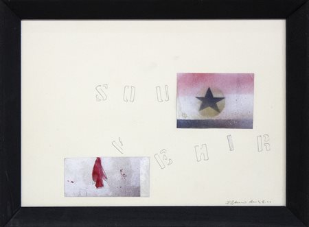 Franco Angeli Senza titolo, anni Settanta tecnica mista su carta cm 24x32...