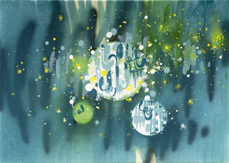 Willow Come le lucciole, 2022 smalto su tela cm 50x70 autentica a cura...