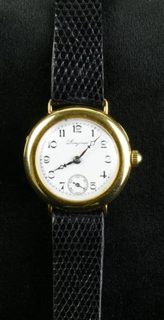 OROLOGIO LONGINES, IN ORO 18K, ANNI '20 DEL 1900 CASSA: in oro 18K QUADRANTE:...