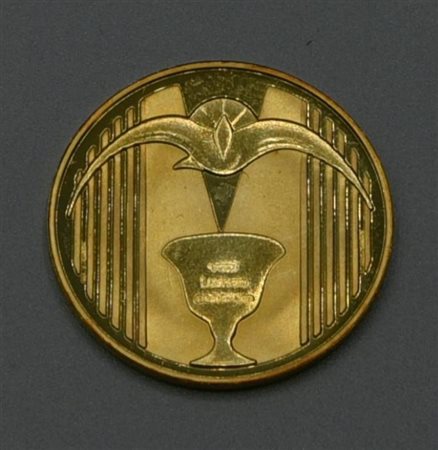 MEDAGLIA GIUBILEO 2000 SPIRITO SANTO, IN ORO 18K Titolo oro 750/1000 DIAM: mm...