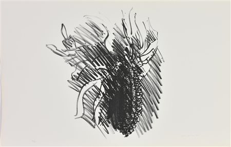 Ennio Morlotti PANNOCCHIA, 1974 litografia, cm 50,5x71; es. IX/XII firma e...