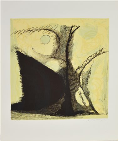 Enrico Della Torre NIDO, 1971 litografia, cm 61x46,5; es. 10/75 firma, data e...