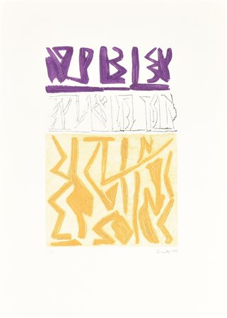 Riccardo Licata SENZA TITOLO, 1976 acquaforte, cm 42,5x28,5, su foglio cm...