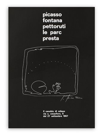 MANIFESTO D'ARTE (Picasso, Fontana, Pettorutti, Presta) - Senza Titolo, 1967