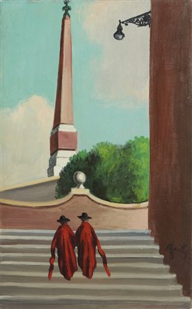 FAILLA FABIO (1917 - 1987) - OBELISCO A TRINITA' DEI MONTI, RAMPA MIGNANELLI.