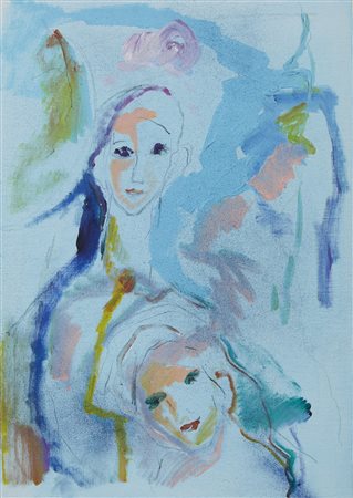 TRECCANI ERNESTO (1920 - 2009) - DUE FIGURE FEMMINILI.