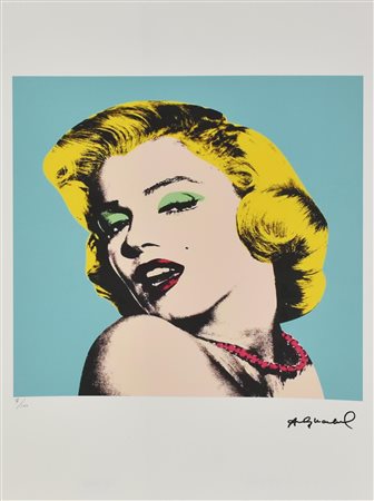 D'apres Andy Warhol MARILYN fotolitografia su carta Arches, cm 57x38; es....