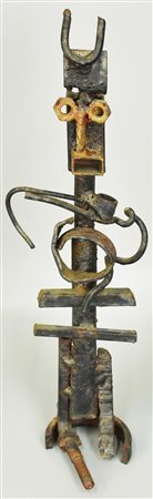 Luca Lischetti TOTEM scultura in ferro, h cm 42,5
