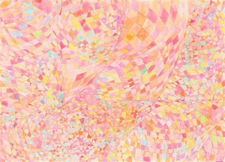 Francesca Zambon COMPOSIZIONE tecnica mista su carta, cm 21x28 sul retro:...