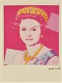D'apres Andy Warhol QUEEN ELIZABETH fotolitografia su carta Arches, cm 57x38;...