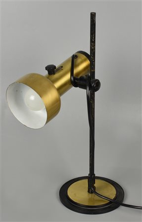LAMPADA DA SCRIVANIA in metallo dorato e plastica con luce orientabile h cm...