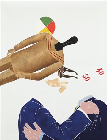 EMILIO TADINI (1927-2002) Archeologia 1973acrilico su tela cm...