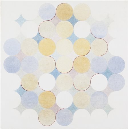 CARLO NANGERONI (1922-) Senza titolo 1980acrilico su tela cm 60x60firmato e...