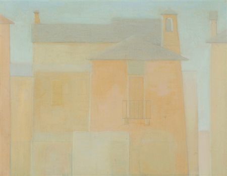 ANTONIO CALDERARA (1903-1978) Senza titolo 1957olio su tavola cm...