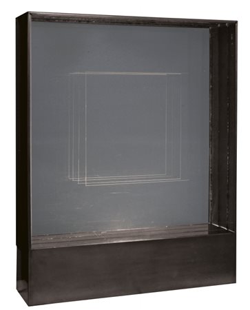 GIANNI COLOMBO (1937-1993) Strutturazione ritmica quadrato pulsante...