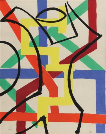 Ray man (1890-1976) Senza titolo serigrafia cm 80x60esemplare 5/120siglato in...