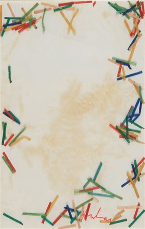 HANTAI SIMON (1922-2008) Dossier 1968collage e tecnica mista su carta cm...