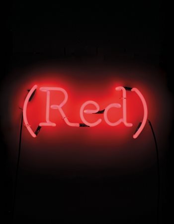 JOSEPH KOSUTH (1945-) Wittgenstein's color 1989neon, filo elettrico e...
