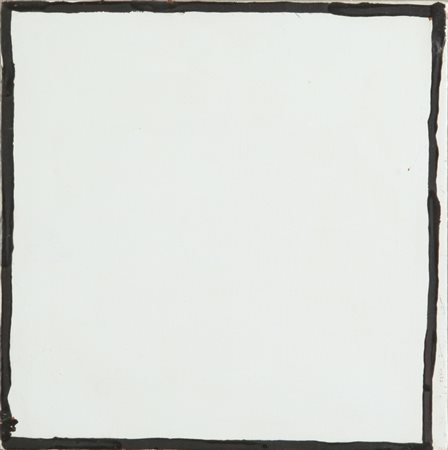 SHAPIRO JOEL (1941-) Senza titoloacrilico su tela cm 22,5x23firmato sul...