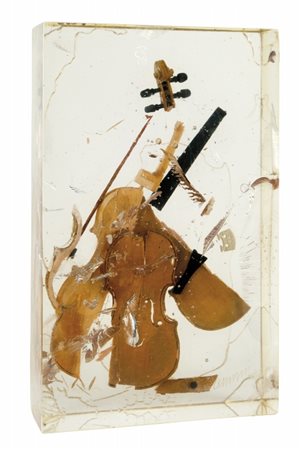 FERNANDEZ ARMAN (1928-2005) Violino 1978violino esploso e incluso in un...