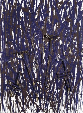 FERNANDEZ ARMAN (1928-2005) Senza titolo 1999trombe tagliate su tela...