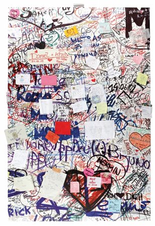 QUINN MARC (1964-) Love painting-20 anni d'amore 2009matita, inchiostro,...