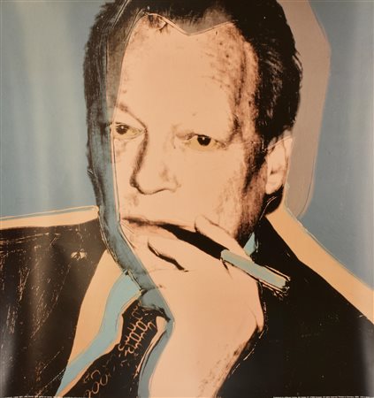 Da Andy Warhol PORTRAIT OF WILLY BRANDT stampa tipografica su cartoncino, cm...