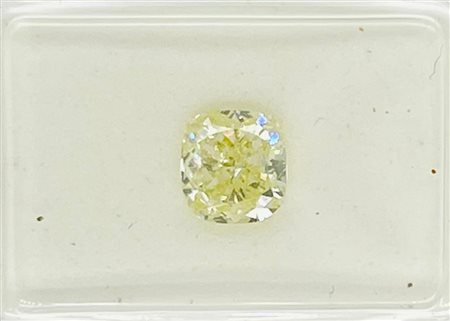 DIAMANTE 0,95 CT FANCY GIALLO CHIARO VS1 - UD10701-8A