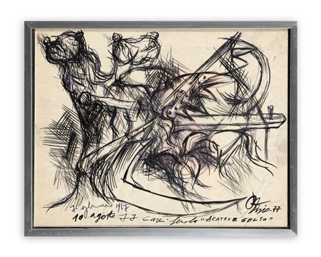 PIETRO BISIO (1932) - Aratro e gelso, 1977