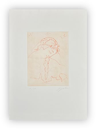 OMAR GALLIANI (1954) - Senza Titolo (A Michelangelo), 1996