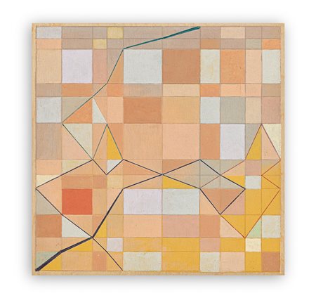 FULVIO BELMONTESI (1919-2000) - Verifica sul punto di accumulo del colore - segno - distorsione logica - tra un colore e l'altro c'è la pittura, 1984