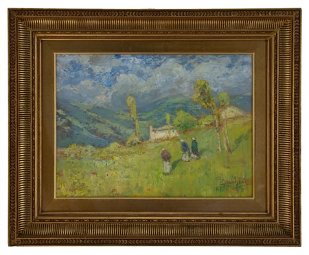 Giuseppe Sacheri Genova 1863 - Pianfei (CN) 1950 Paesaggio