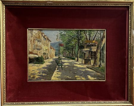 Ermanno Fernbach Verona 1859 - Torino 1933 Strada cittadina