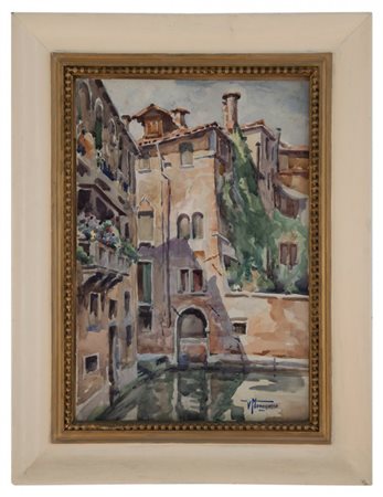 Vasco Menegozzo Venezia 1886 - Biella 1974 Angolo di Venezia