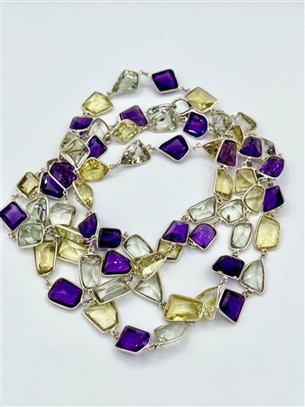  
Lungo girocollo con quarzi  
 