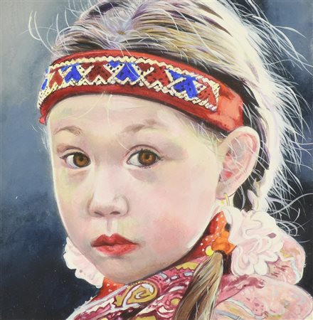 Titti Garelli RUSSIA, 2007 acrilico su cartoncino, cm 10x10 sul retro: firma,...