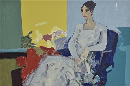 Guerrini Renato FIGURE, 1996 serigrafia materica, cm 35x50; es. XXXVIII/C...