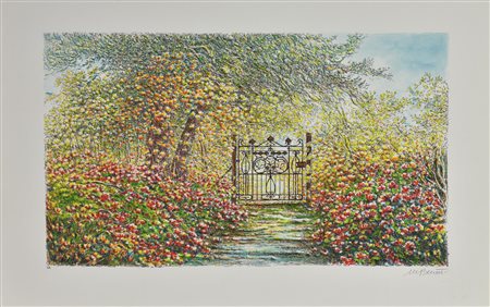 Margherita Benetti ROSETO serigrafia, cm 35x50; es. P.A. firma, tiratura e...