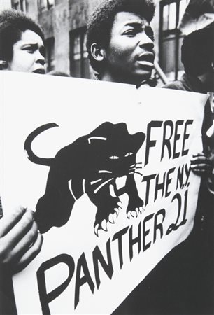 GORGONI GIANFRANCO (1941-) Manifestazione per il processo dei 21 panthers a...