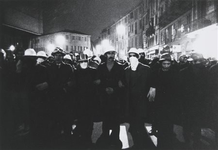 GIANNI BERENGO GARDIN (1930-) Manifestazionefine anni ‘60stampa ai sali...