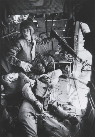 BURROWS LARRY (1926-1971) Vietnam1965stampa ai sali d'argento, vintage24x16,2...