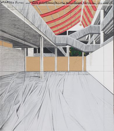 Christo (Gabrovo - Bulgaria 1935-New York 2020) Wrappend floors and covered...