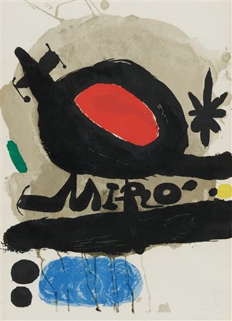 Joan Mirò (Barcellona 1893-Palma de Mallorca 1983) l'oiseau solaire, 1967...