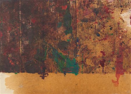 Hermann Nitsch (Vienna 1938-Mistelbach 2022) Senza titolo, 1989 Olio e...
