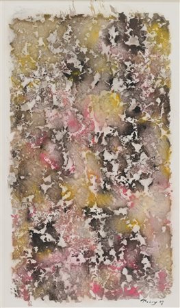 Mark Tobey (Centerville u.s.a 1890-Basilea svizzera 1976) Senza titolo, 1967...