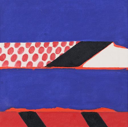 Walter Fusi (Udine 1924-Firenze 2013) Senza titolo Acrilico su tela cm. 40x40...