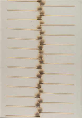 Bernard Aubertin (Fotenay aux Roses 1934-2015) Dessin de feu, 1974 Fiammiferi...